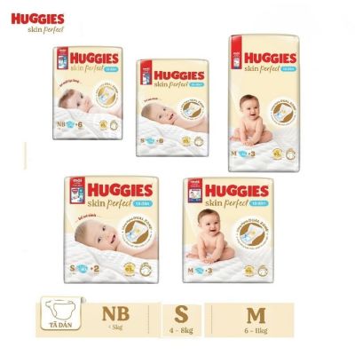 Wholesale Huggies Skin Perfects Dry Newborn M46 x 4 Bags