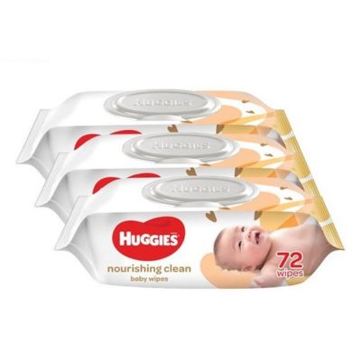 Wholesale Huggies Gentle Care Baby Wipes 72 Sheets x 12 Bags