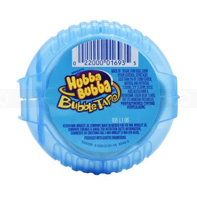 Hubba Bubba Blue Rasperry 56.7g x 12 Pcs x 12 Boxes