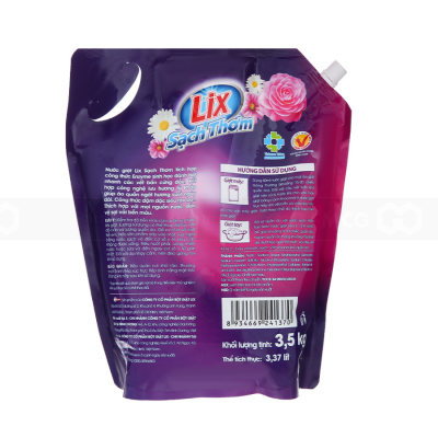 Lix Laundry Detergent with Thousand Flowers Fragrance 3.5kg x 4 Bags