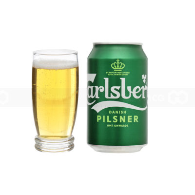 Wholesale Carlsberg Pilsner Beer 5% ABV 330ml x 24 Cans 