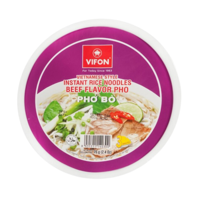 Vifon PHO Instant Rice Noodle With Beef  70g x 30 bags