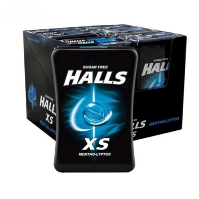 Halls XS Mint Sugar Free 12g x 12 Jar x 24 Block