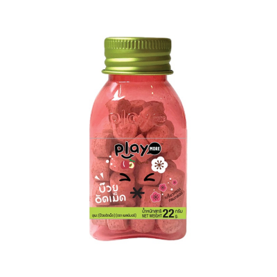 Playmore Plum Flavored Mints 22g x 6 Jars x 24 Boxes