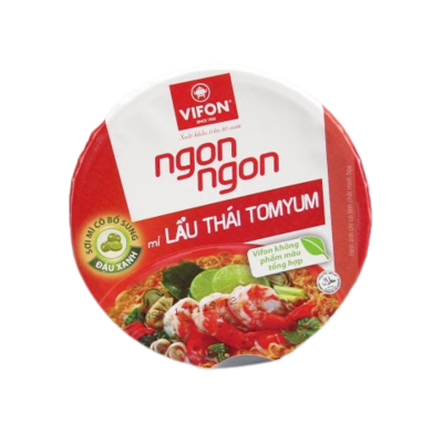 Vifon Ngon Ngon Tom Yum 60g x 24 Cups (Halal)