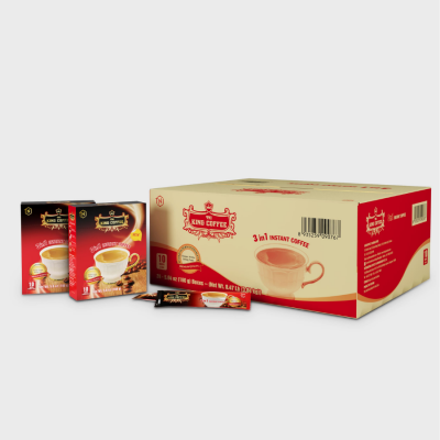 King Coffee 3 in 1 Instant Coffee 16g x 10 Sticks x 48 Boxes