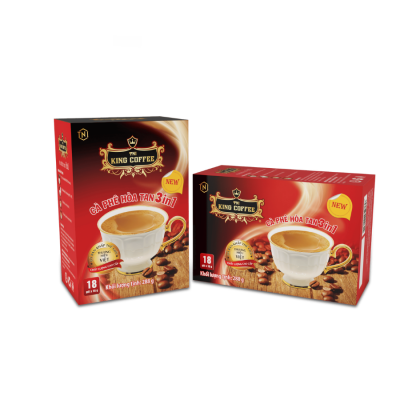 King Coffee 3 in 1 Instant Coffee 16g x 18 Sticks x 24 Boxes