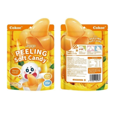 Cokoc Mango Flavored Peeled Gummy Candy 75g x 50 Bags