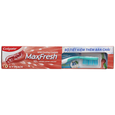 Wholesale Colgate Maxfresh Icy Peach + Free Toothbrush 225g x 36 Boxes