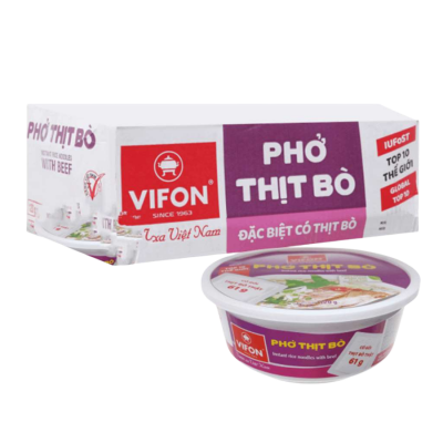 Vifon PHO Instant Rice Noodle With Beef 120gs (Halal)