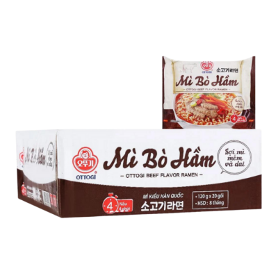 Otoki Kimchi Beef Ramen 960g  (120g x 8 Bags) x 10 Blocks