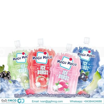 Mogu Mogu Ice Burst Melon Flavored Nata De Coco 150mlx 36 packs