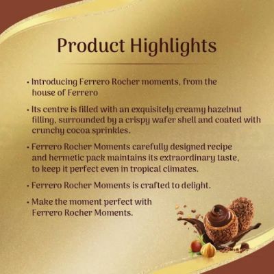 Ferrero Moments 185.6gr 32pcs x 12 boxex/carton