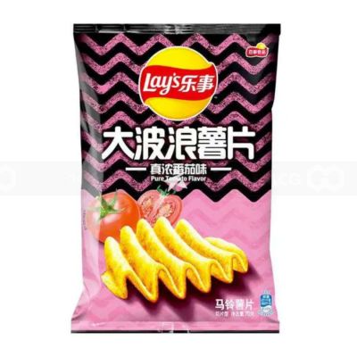 Lay's Big Wave Potato Chips Pure Tomato Flavor 70gr