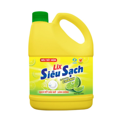 LIX Lemon Dishwashing Liquid 3,5kg x 4 Bottles
