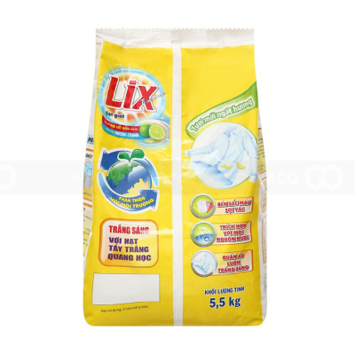 Wholesale Lix Extra Lemon Detergent Powder 5,5Kg x 2 Bag