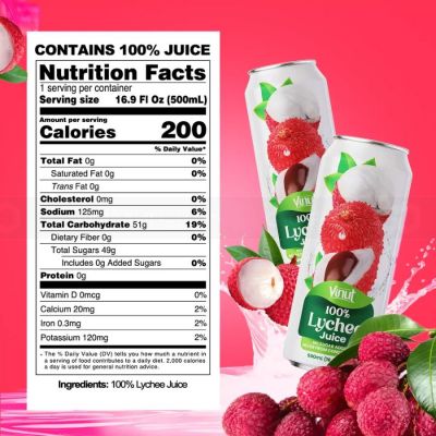 Vinut Lychee Juice 100% Fruit Juice 500ml