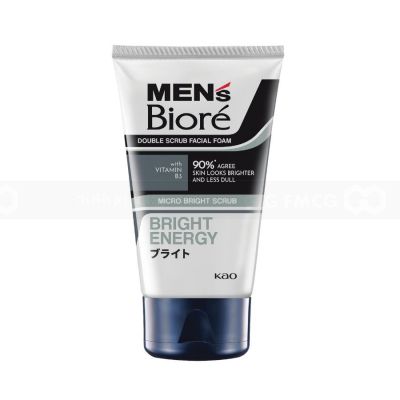 Biore Men's Facial Foam Bright Energy 100Gr