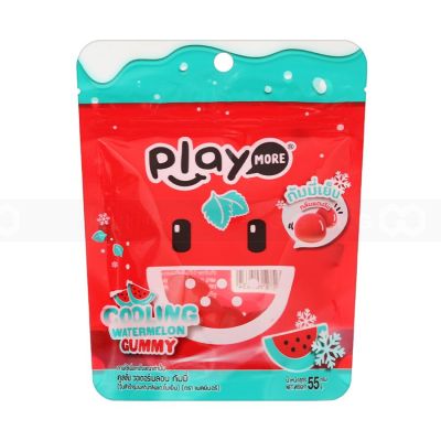 Playmore Cool Watermelon Gummy Candy 55g