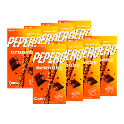 Lotte Pepero Crunky 39g x 40 Boxes