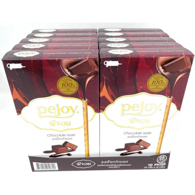 Pejoy Chocolate Biscuit Stick 33g x 10 Boxes x 6 Blocks