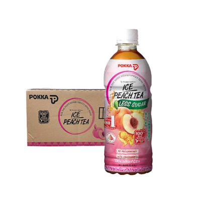 Pokka Ice Peach Tea 500ml x 24 Bottle