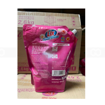 Lix Laundry Detergent Scented Summer Sun 2.6kg x 4 Bags
