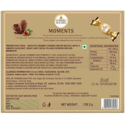 Ferrero Moments 185.6gr 32pcs x 12 boxex/carton
