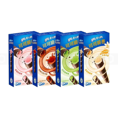Wholesale Oreo Cocoa Crispy Roll Japanese Matcha Flavor 50g x 24 Pcs