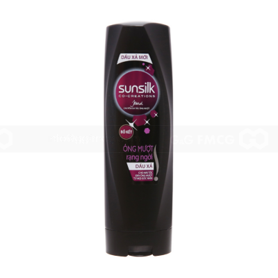 Wholesale SunSilk Conditioner Black Silky 340g x 12 Bottles