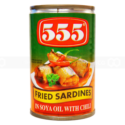 555 Fried Sardines Hot and Spicy 155g x 100 Cans