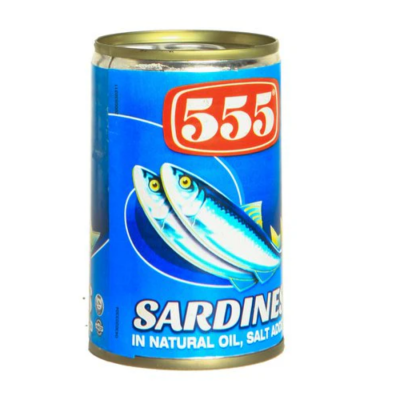 555 Sardines In Vegetable Oil 155g x 100 Cans