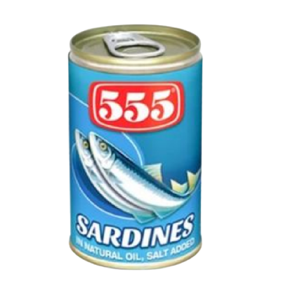 555 Sardines In Vegetable Oil 155g x 100 Cans