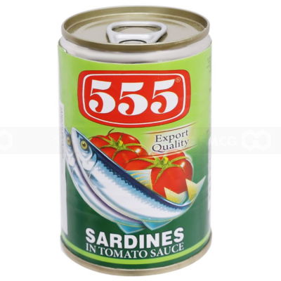 555 Sardines In Tomatoes Sauce 155g x 100 Cans