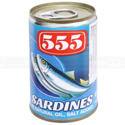 555 Sardines In Vegetable Oil 155g x 100 Cans