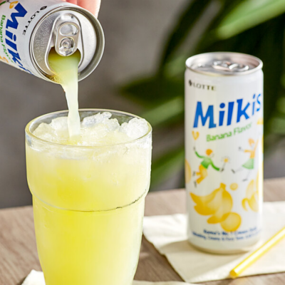 Milkis Banana Flavored Milk Soda Drink 250ml x 30 Bottles