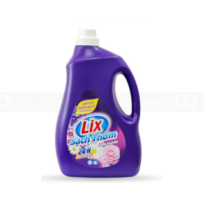 Lix Laundry Detergent with Thousand Flowers Fragrance 3.3kg x 4 Bottles
