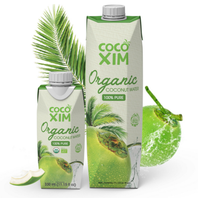 Cocoxim Organic Pure Coconut Water 330ml x 12 Bottles