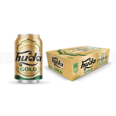 Wholesale Huda Gold Beer 4.7% ABV 330ml x 24 Cans 