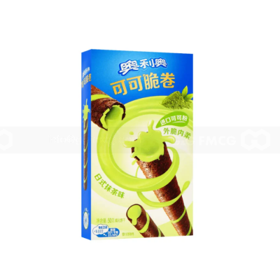 Wholesale Oreo Cocoa Crispy Roll Japanese Matcha Flavor 50g x 24 Pcs