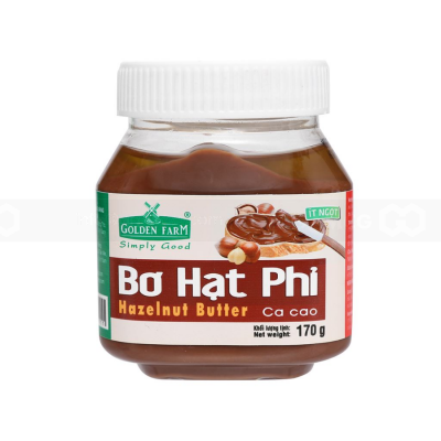 Wholesale Golden Farm Hazelnut Butter 170G X 24 Jars