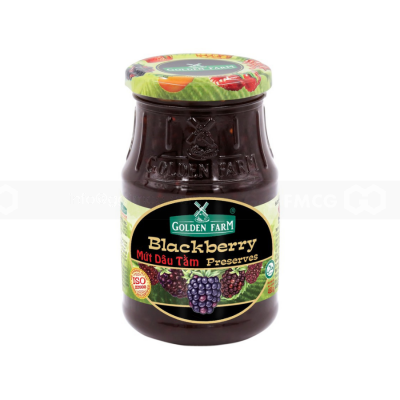 Wholesale Golden Farm Blackberry Jam 450G X 12 Jars