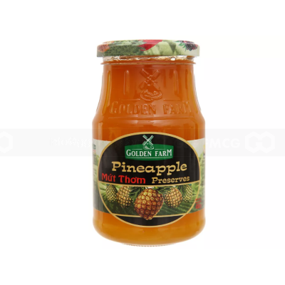 Wholesale Golden Farm Pineapple Jam 450G X 12 Jars