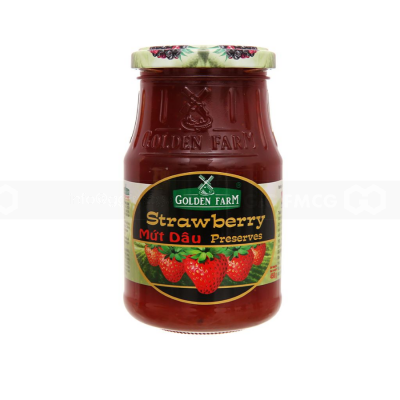 Wholesale Golden Farm Strawberry Jam 450G X 12 Jars