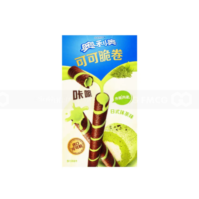 Wholesale Oreo Cocoa Crispy Roll Japanese Matcha Flavor 50g x 24 Pcs