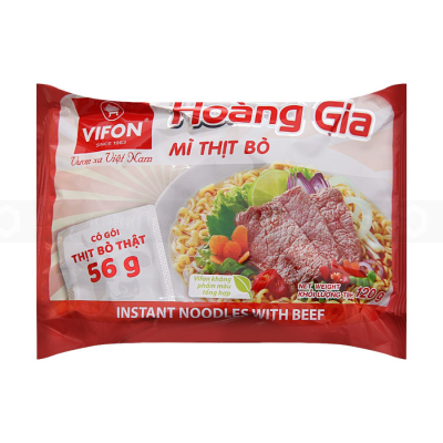 Wholesale Vifon Hoang Gia Beef 120g x 18 Bags (Halal)