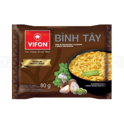 Wholesale Vifon Mushroom BINH TAY Flavour Instant Noodle 80g x 20 Bags