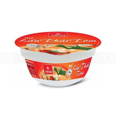 Wholesale Vifon Ngon Ngon Thai Hotpot & Shrimp Instant Noodle 71g x 12 Bowls