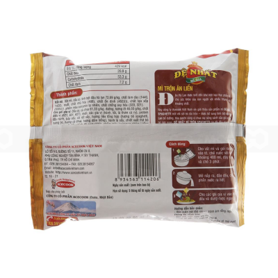 Wholesale Acecook De Nhat Instant Dry Noodle Beef Flavor 98g x 30 Bags
