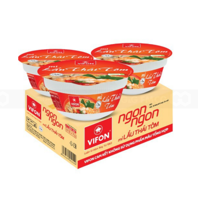 Wholesale Vifon Thai Hotpot Instant Noodle 75g x 12 Bowls